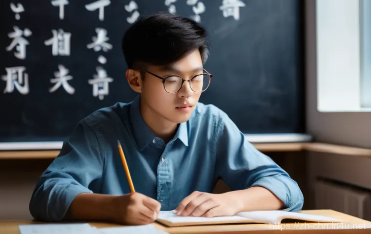 HSK 독해 파트 점수 올리기 - **Prompt for "Deep Understanding":**
    An inspiring and thoughtful image of a young adult student,...