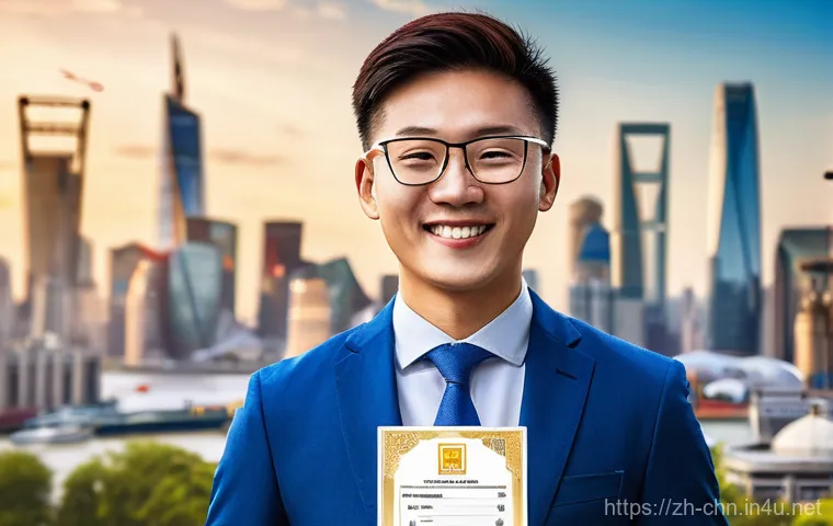 중국어 자격증으로 글로벌 기업 취업 - **Prompt 1: The Golden Key to Global Opportunities**
    A vibrant, medium-shot image featuring a di...