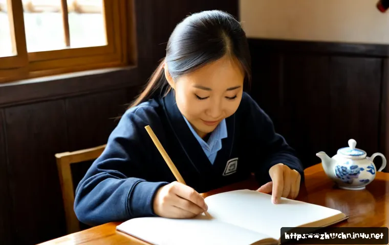 중국어 공부와 문화 이해의 중요성 - Photorealistic educational lifestyle scene, a young adult learner studying Mandarin with a friendly ...